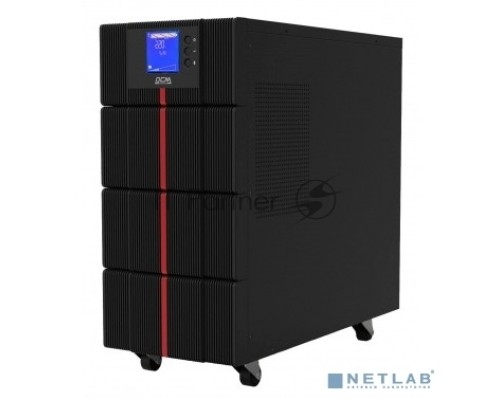 Источник бесперебойного питания Powercom MACAN, On-Line, 6000VA / 6000W, Tower, IEC, LCD, Serial+USB, SmartSlot, подкл. доп. батарей