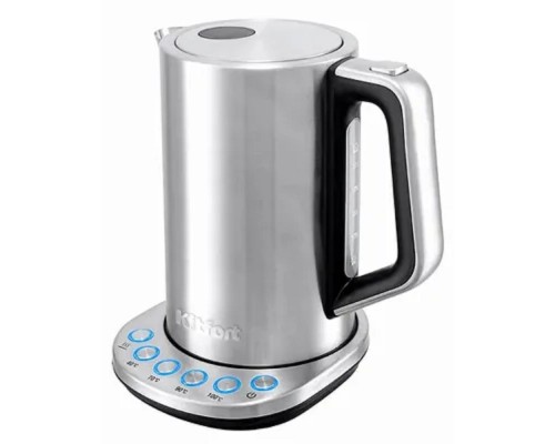 [Пылесос] Чайник электрический KitFort КТ-621, 2200Вт, серебристый