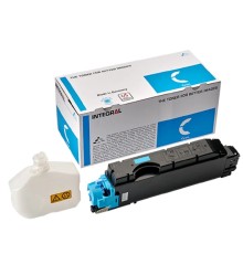 INTEGRAL TK-5140C Тонер-картридж+ бункер для тонера, с чипом для Kyocera Ecosys M6030cdn, M6530cdn, P6130cdni синий 5000 стр.