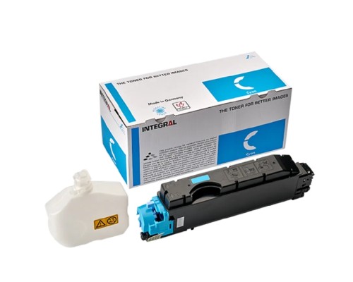 [Расходные материалы] INTEGRAL TK-5140C Тонер-картридж+ бункер для тонера, с чипом для Kyocera Ecosys M6030cdn, M6530cdn, P6130cdni синий 5000 стр.