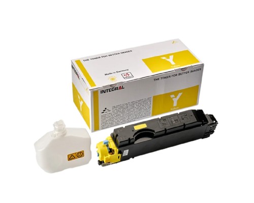 [Расходные материалы] INTEGRAL TK-5140Y Тонер-картридж+ бункер для тонера, с чипом для Kyocera Ecosys M6030cdn, M6530cdn, P6130cdni жёлтый 5000 стр.
