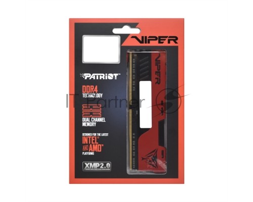 Оперативная память Patriot 16Gb DDR4 2666Mhz DIMM 8Gbx2  PC21300, Viper 4 Elite ll CL16 (PVE2416G266C6K) (retail)