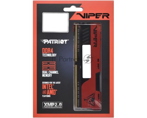 Оперативная память Patriot 16Gb DDR4 2666Mhz DIMM 8Gbx2  PC21300, Viper 4 Elite ll CL16 (PVE2416G266C6K) (retail)