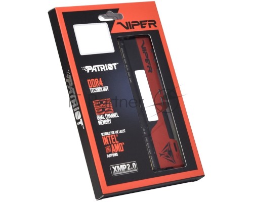Оперативная память Patriot 16Gb DDR4 2666Mhz DIMM 8Gbx2  PC21300, Viper 4 Elite ll CL16 (PVE2416G266C6K) (retail)