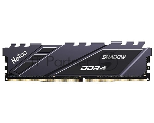Память Netac 16Gb DDR4 3200Mhz, Netac Shadow NTSDD4P32SP-16E   C16 Grey, с радиатором