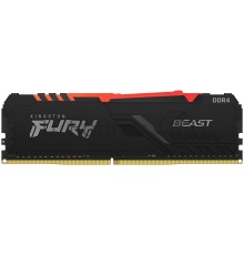 Память оперативная 32GB Kingston DDR4 2666 DIMM FURY Beast Black RGB Gaming Memory KF426C16BBA/32 Non-ECC, CL16, 1.2V, 2Gx8, RTL (319576)