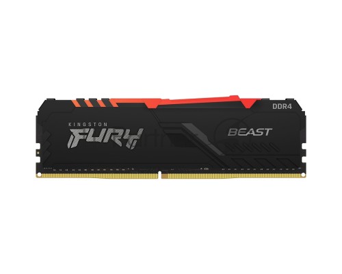 Память оперативная 32GB Kingston DDR4 2666 DIMM FURY Beast Black RGB Gaming Memory KF426C16BBA/32 Non-ECC, CL16, 1.2V, 2Gx8, RTL (319576)
