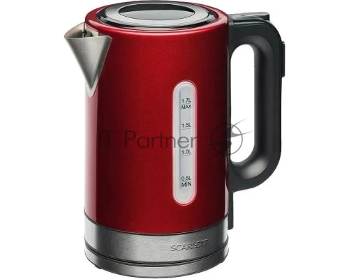Чайник Scarlett SC-EK21S77 (красный) С цифровым управлением; Мощность, Вт: 2200; Объем, л: 1.7
