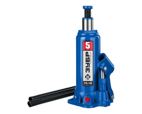 [Домкраты] ЗУБР  5 т, 215 - 415 мм, бутылочный гидравлический домкрат, Профессионал (43060-5)