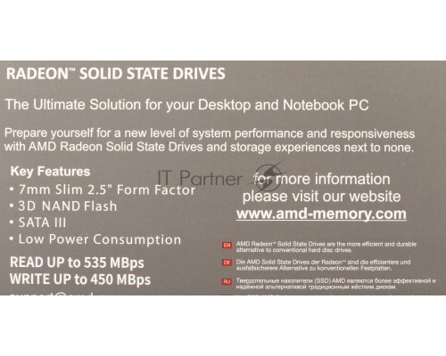 Накопитель SSD AMD 256GB Radeon R5 Client 2.5