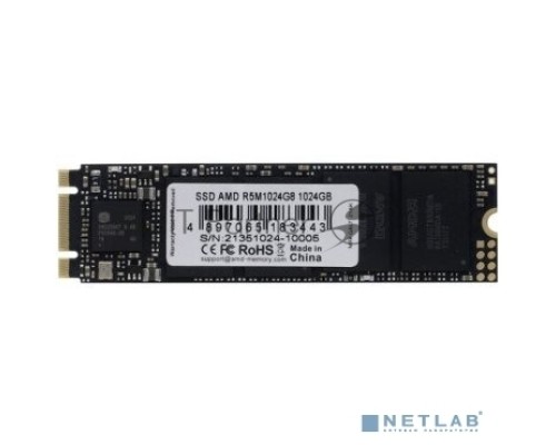 Накопитель SSD M.2 2280 1024GB AMD Radeon R5 Client SSD R5M1024G8 SATA 6Gb/s, 3D TLC, RTL (183443)
