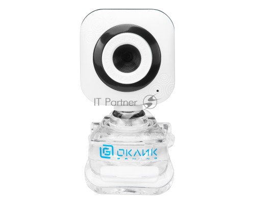 Камера Web Оклик OK-C8812 белый 0.3Mpix (640x480) USB2.0 с микрофоном