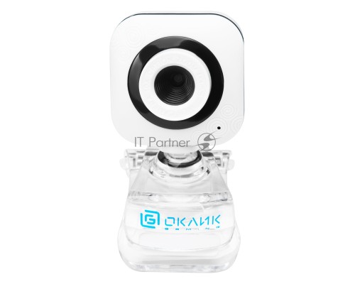 Камера Web Оклик OK-C8812 белый 0.3Mpix (640x480) USB2.0 с микрофоном