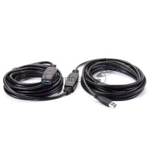 Кабель-адаптер USB3.0-repeater Aopen, удлинительный активный <Am-->Af> 10м