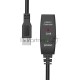 Кабель-адаптер USB3.0-repeater Aopen, удлинительный активный <Am-->Af> 10м