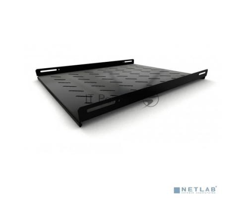 Полка стационарная Hyperline TSH3L-650-RAL9004 (TSH3L-650-RAL9005) глубина 650 мм, с боковым креплением, нагрузка до 20 кг, для шкафов серии TTB, TTR, TTC2, 485х650мм (ШхГ), цвет черный