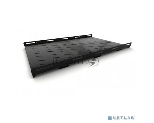 Полка Hyperline TSH3M-850-RAL9004 стационарная усиленная, глубина 850 мм, с боковым креплением, нагрузка до 50 кг, для шкафов серии TTB, TTR, TTC2, 485х850мм (ШхГ), цвет черный (RAL 9004)