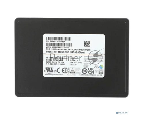 Накопитель SSD Samsung  480GB PM893 2.5