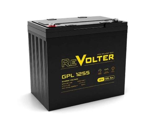 [акб] Revolter Аккумулятор GPL 1255 (12B/55Ач)