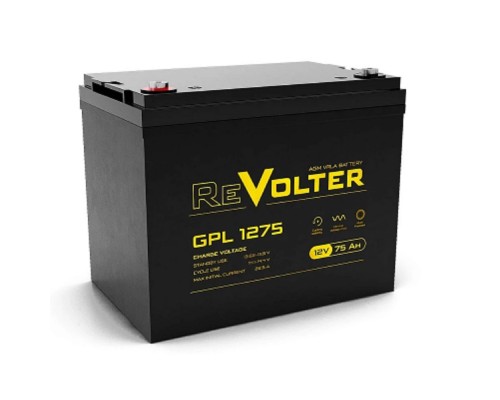 [акб] Revolter Аккумулятор GPL 1275 (12B/75Ач)