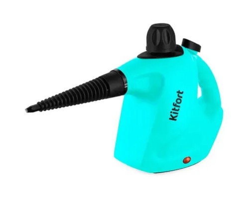[Пылесос] Пароочиститель ручной Kitfort КТ-9138-2 1050Вт черный/зеленый