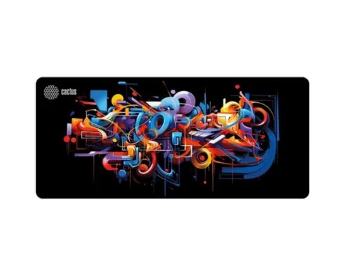 [Кактус коврики] Коврик для мыши Cactus Graffiti черный 900x400x2мм (CS-MP-PRO10ХXL)
