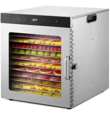 Сушка для фруктов и овощей Kitfort КТ-1951 12под. 1000Вт нержавеющая сталь