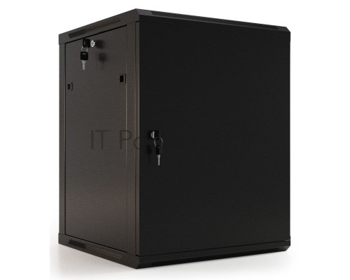 Шкаф настенный Hyperline TWB-0966-SR-RAL9004 19-дюймовый (19