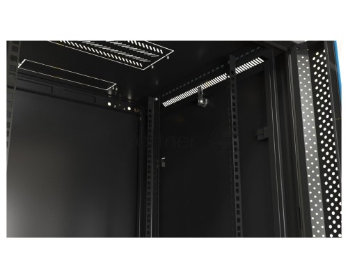 Шкаф настенный Hyperline TWB-0966-SR-RAL9004 19-дюймовый (19