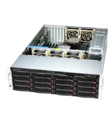 Storage SuperServer SSG-631E-E1CR16H (X13DEI-T, CSE-836BTS-R1K23BP2) (3U, 2 x LGA-4677, 16xDDR5 Up to 4TB ECC RDIMM, 16x 3.5