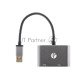 Кабель-переходник USB 3.0 (Am) --> HDMI(f)+VGA(f), Aluminum Shell, VCOM <CU322M>