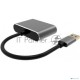 Кабель-переходник USB 3.0 (Am) --> HDMI(f)+VGA(f), Aluminum Shell, VCOM <CU322M>