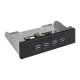 Планка USB на переднюю панель ExeGate EX289290RUS U5H-625, 5,25