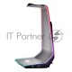 Подставка для полноразмерных наушников или игровой гарнитуры Thermaltake Argent HS1 RGB/HS1 Headset Stand/Space Grey/Aluminum/RGB/USB 3.0 x 2/Audio 3.5 x 1/SW Control GEA-HS1-THSSIL-01