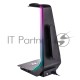 Подставка для полноразмерных наушников или игровой гарнитуры Thermaltake Argent HS1 RGB/HS1 Headset Stand/Space Grey/Aluminum/RGB/USB 3.0 x 2/Audio 3.5 x 1/SW Control GEA-HS1-THSSIL-01