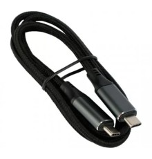 Cablexpert Кабель USB4.0  Type-C/Type-C, 5А, 240Вт, PD3.1/QC4.0, 40Gbps, медь, Pro, 1м, черный, пакет (CC-USB4-CMCM-BR-1M)