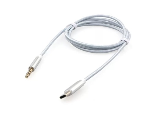 [переходник] Cablexpert Кабель-переходник USB  Type-C/Jack3.5, Mobile, 1м, белый, коробка (CCAB-CM35M-1M-W)