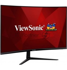 Монитор жидкокристаллический ViewSonic LCD 32'' [16:9] 1920х1080(FHD) VA, Curved, nonGLARE, 300cd/m2, H178°/V178°, 4000:1, 80M:1, 16,7 миллионов цветов, 1ms, VGA, 2xHDMI, DP, Tilt, Speakers, 3Y, Black