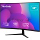 Монитор жидкокристаллический ViewSonic LCD 32'' [16:9] 1920х1080(FHD) VA, Curved, nonGLARE, 300cd/m2, H178°/V178°, 4000:1, 80M:1, 16,7 миллионов цветов, 1ms, VGA, 2xHDMI, DP, Tilt, Speakers, 3Y, Black