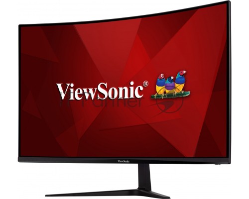 Монитор жидкокристаллический ViewSonic LCD 32'' [16:9] 1920х1080(FHD) VA, Curved, nonGLARE, 300cd/m2, H178°/V178°, 4000:1, 80M:1, 16,7 миллионов цветов, 1ms, VGA, 2xHDMI, DP, Tilt, Speakers, 3Y, Black
