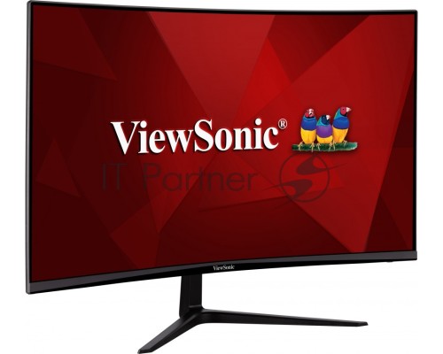Монитор жидкокристаллический ViewSonic LCD 32'' [16:9] 1920х1080(FHD) VA, Curved, nonGLARE, 300cd/m2, H178°/V178°, 4000:1, 80M:1, 16,7 миллионов цветов, 1ms, VGA, 2xHDMI, DP, Tilt, Speakers, 3Y, Black