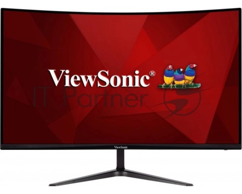 Монитор жидкокристаллический ViewSonic LCD 32'' [16:9] 1920х1080(FHD) VA, Curved, nonGLARE, 300cd/m2, H178°/V178°, 4000:1, 80M:1, 16,7 миллионов цветов, 1ms, VGA, 2xHDMI, DP, Tilt, Speakers, 3Y, Black