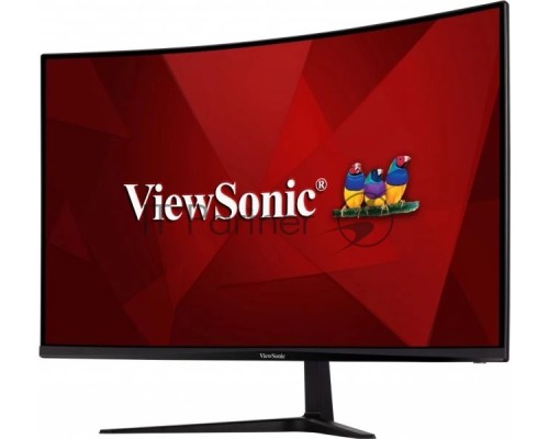 Монитор жидкокристаллический ViewSonic LCD 32'' [16:9] 1920х1080(FHD) VA, Curved, nonGLARE, 300cd/m2, H178°/V178°, 4000:1, 80M:1, 16,7 миллионов цветов, 1ms, VGA, 2xHDMI, DP, Tilt, Speakers, 3Y, Black