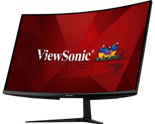 Монитор жидкокристаллический ViewSonic LCD 32'' [16:9] 1920х1080(FHD) VA, Curved, nonGLARE, 300cd/m2, H178°/V178°, 4000:1, 80M:1, 16,7 миллионов цветов, 1ms, VGA, 2xHDMI, DP, Tilt, Speakers, 3Y, Black