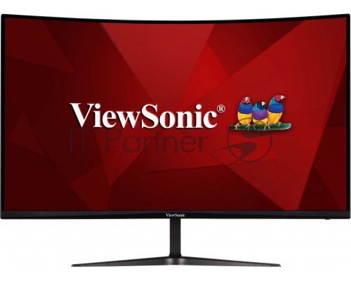 Монитор жидкокристаллический ViewSonic LCD 32'' [16:9] 1920х1080(FHD) VA, Curved, nonGLARE, 300cd/m2, H178°/V178°, 4000:1, 80M:1, 16,7 миллионов цветов, 1ms, VGA, 2xHDMI, DP, Tilt, Speakers, 3Y, Black
