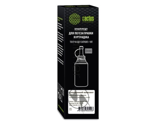 Тонер Cactus CS-RK-TK1120 черный флакон 95гр. (в компл.:чип) для принтера Kyocera FS-1025/1060/1125