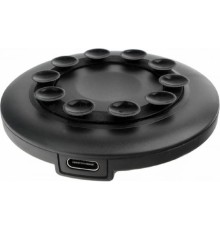 Cablexpert Беспроводное зарядное устройство 10.5Вт, QI, на присосках, кабель Type-C 1м, черный, кор (MP3A-PC-33)