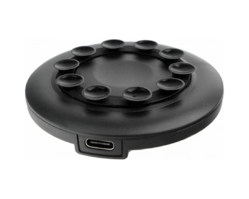 [Аксессуар] Cablexpert Беспроводное зарядное устройство 10.5Вт, QI, на присосках, кабель Type-C 1м, черный, кор (MP3A-PC-33)