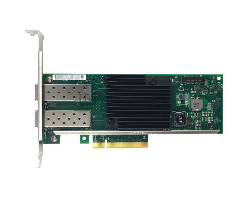 Сетевой Адаптер Intel Ethernet Converged Network Adapter X710-DA2, 10GbE/1GbE dual ports SFP+, open optics, PCI-E 3.0x8 (Low Profile and Full Height brackets included) bulk