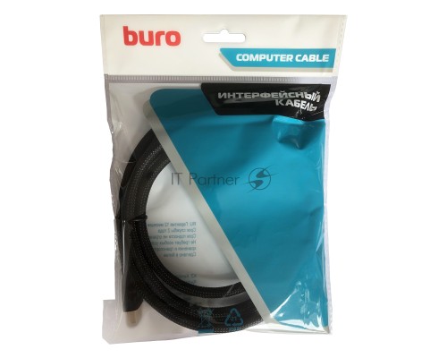 Кабель аудио-видео Buro HDMI (m)/HDMI (m) 3м. черный (HDMI-V1.4-3MC)